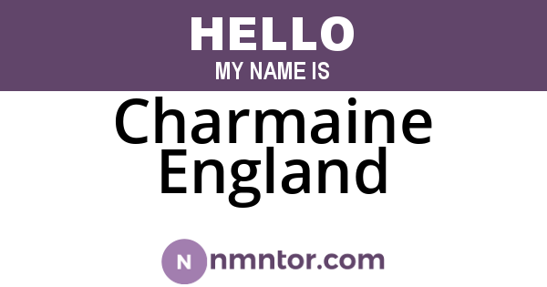 Charmaine England