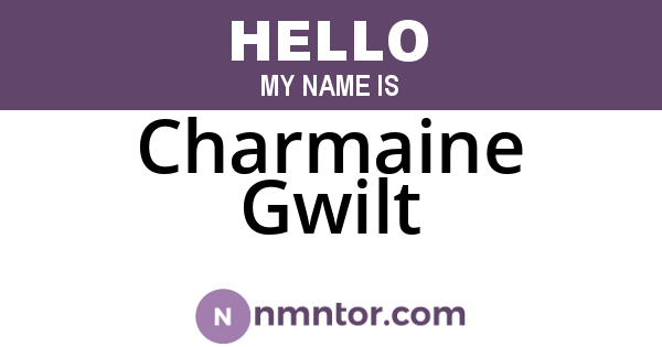 Charmaine Gwilt