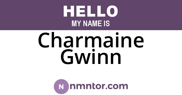 Charmaine Gwinn