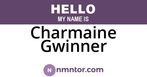 Charmaine Gwinner