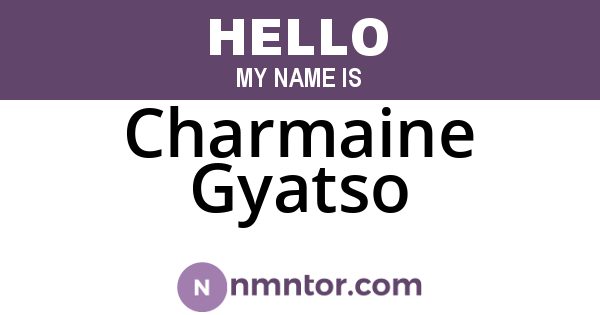 Charmaine Gyatso