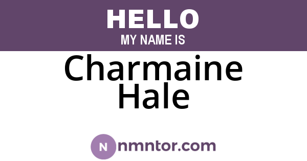 Charmaine Hale