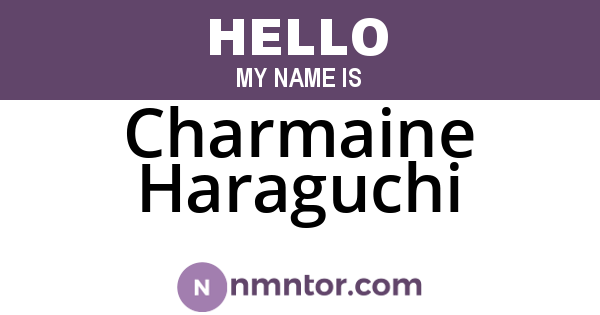 Charmaine Haraguchi