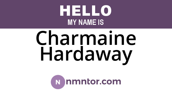 Charmaine Hardaway