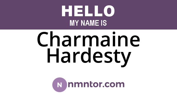 Charmaine Hardesty
