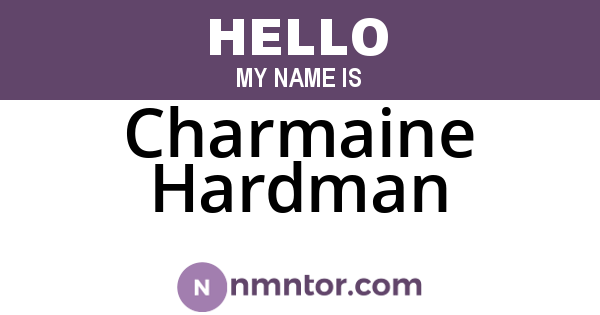 Charmaine Hardman