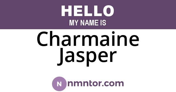 Charmaine Jasper