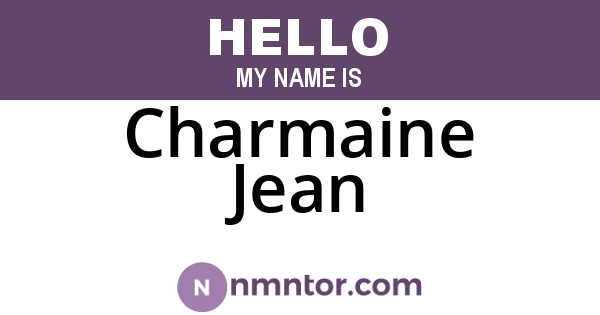 Charmaine Jean