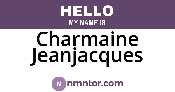 Charmaine Jeanjacques