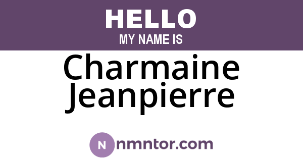 Charmaine Jeanpierre