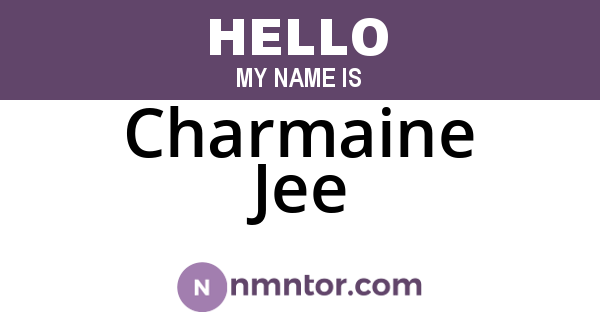Charmaine Jee