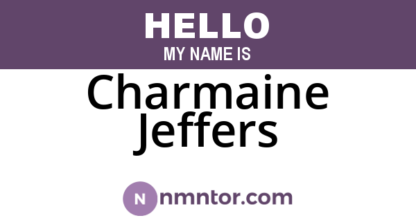 Charmaine Jeffers