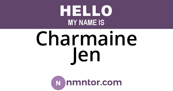 Charmaine Jen