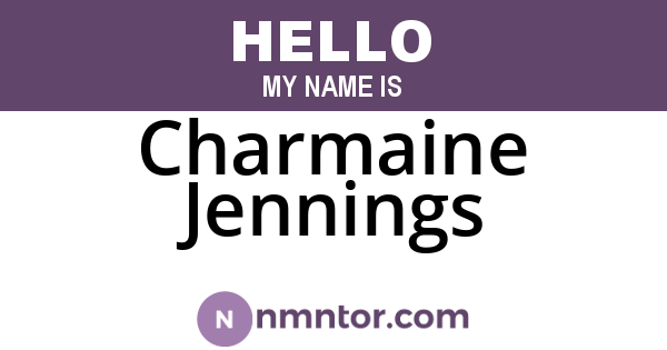 Charmaine Jennings