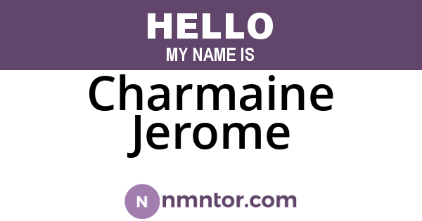 Charmaine Jerome