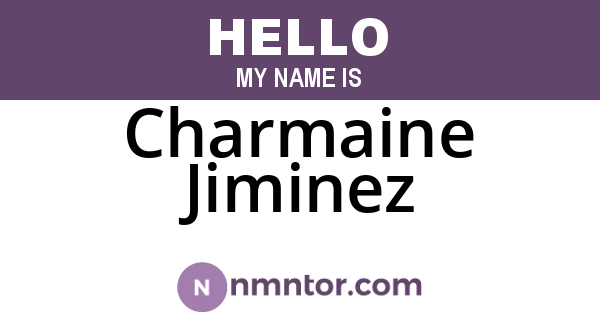 Charmaine Jiminez