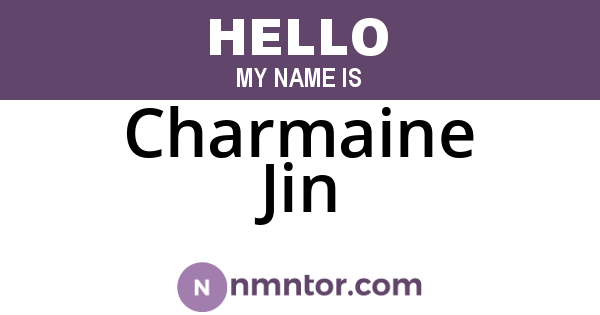 Charmaine Jin