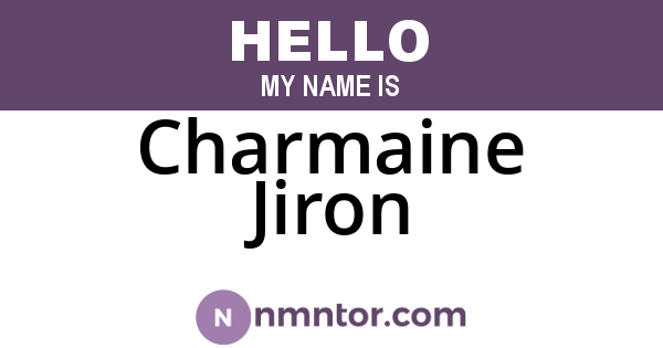 Charmaine Jiron