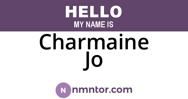 Charmaine Jo