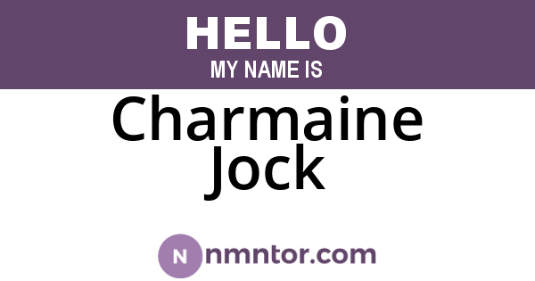 Charmaine Jock