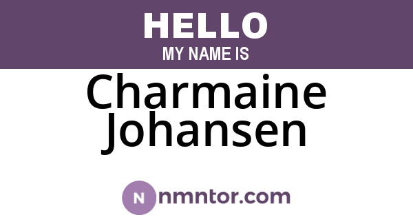 Charmaine Johansen