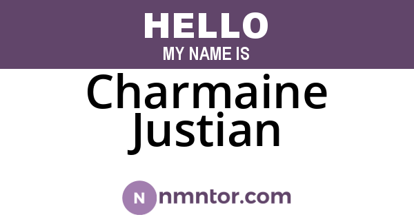 Charmaine Justian