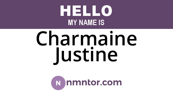 Charmaine Justine
