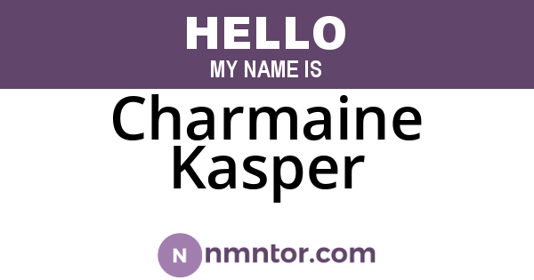 Charmaine Kasper