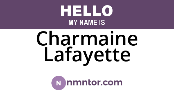 Charmaine Lafayette