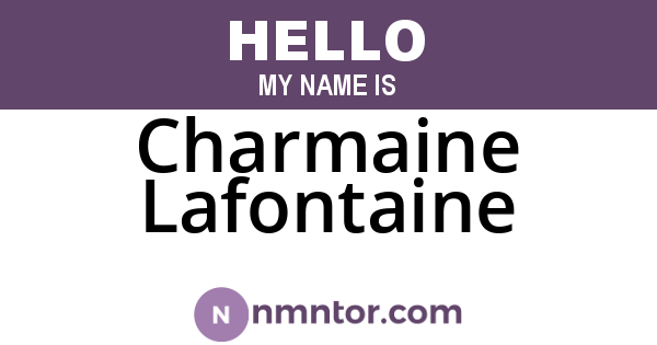 Charmaine Lafontaine