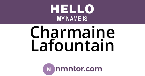 Charmaine Lafountain