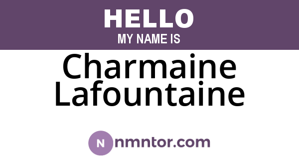 Charmaine Lafountaine