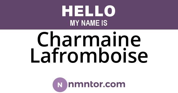 Charmaine Lafromboise