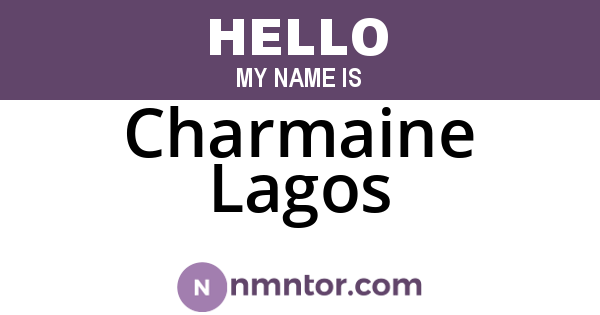 Charmaine Lagos