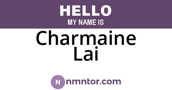 Charmaine Lai