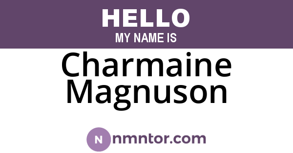 Charmaine Magnuson