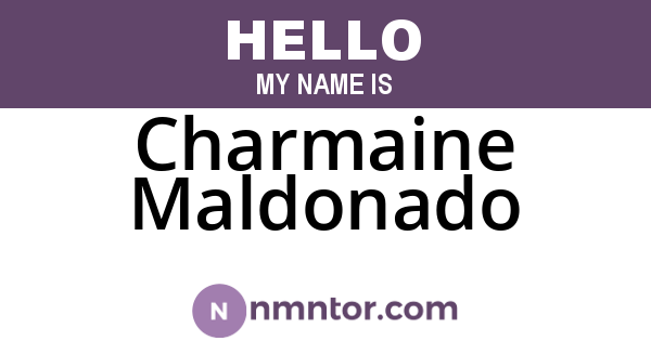 Charmaine Maldonado