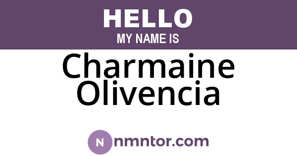 Charmaine Olivencia