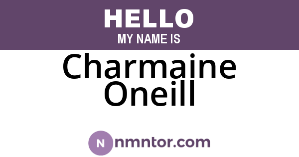 Charmaine Oneill