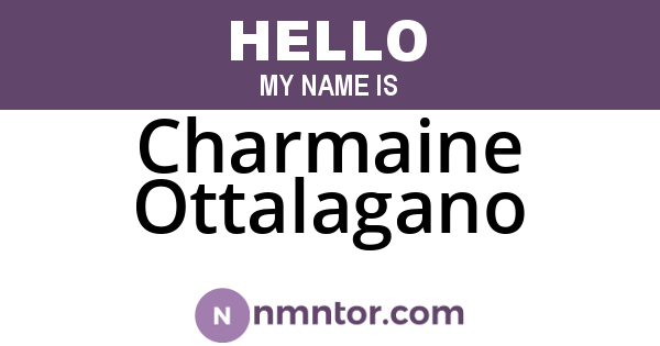 Charmaine Ottalagano