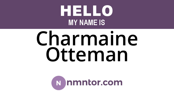 Charmaine Otteman