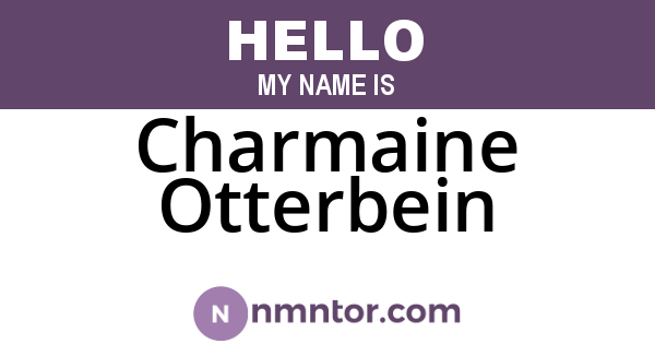 Charmaine Otterbein