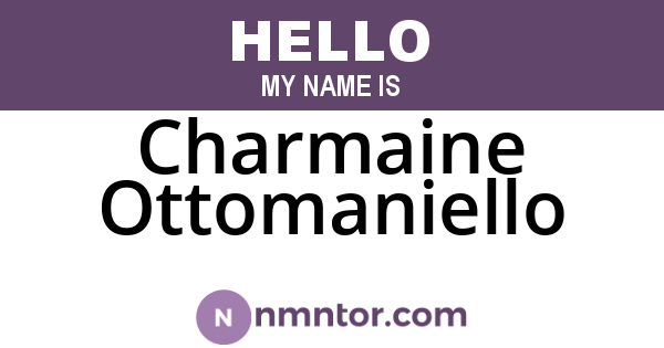 Charmaine Ottomaniello