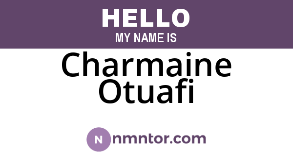 Charmaine Otuafi
