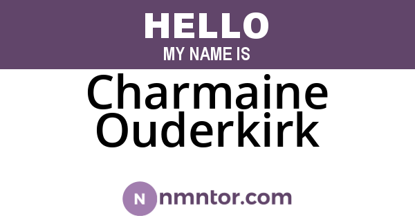 Charmaine Ouderkirk