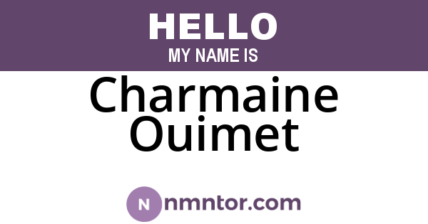 Charmaine Ouimet