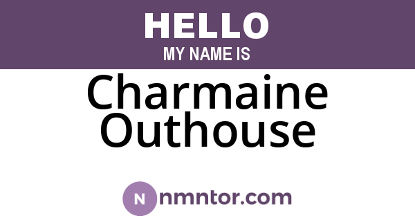 Charmaine Outhouse