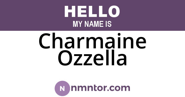 Charmaine Ozzella