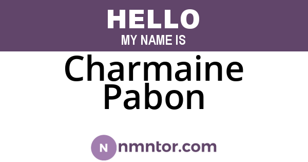 Charmaine Pabon