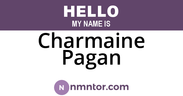 Charmaine Pagan